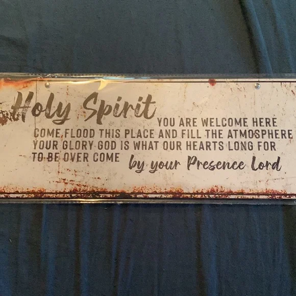 Farmhouse Gospel Sign, Looks like a tin sign, Brand new never out of plastic - Picture 2 of 3
